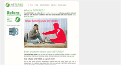 Desktop Screenshot of netcred.co.uk