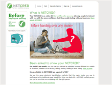 Tablet Screenshot of netcred.co.uk